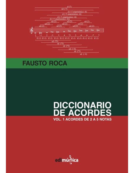 Diccionario de acordes:Vol.1 ACORDES DE 2 A 5 NOTAS