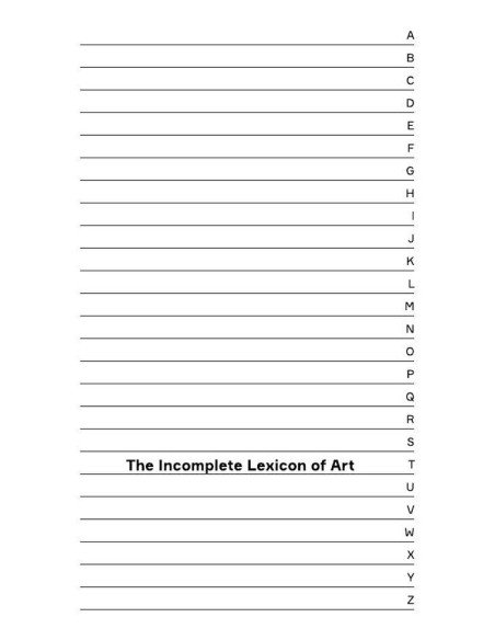 The Incomplete Lexicon of Art