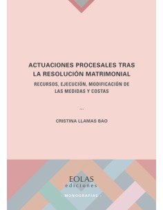 Actuaciones procesales tras la resolución matrimonial:RECURSOS, EJECUCIÓN, MODIFICACIÓN DE LAS MEDIDAS Y COSTAS