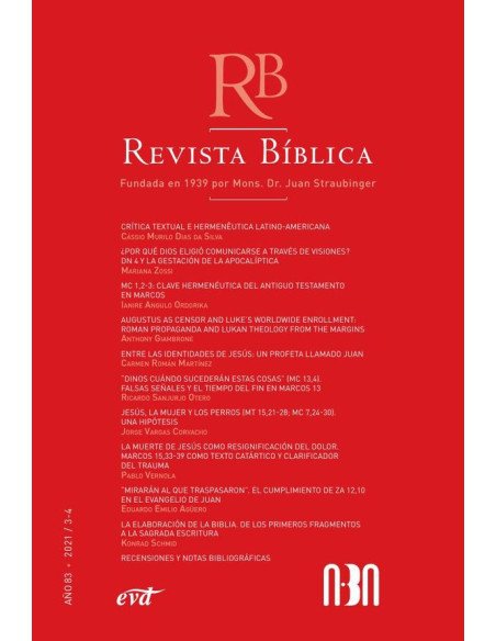 Revista Bíblica 2021/3-4 - Año 83
