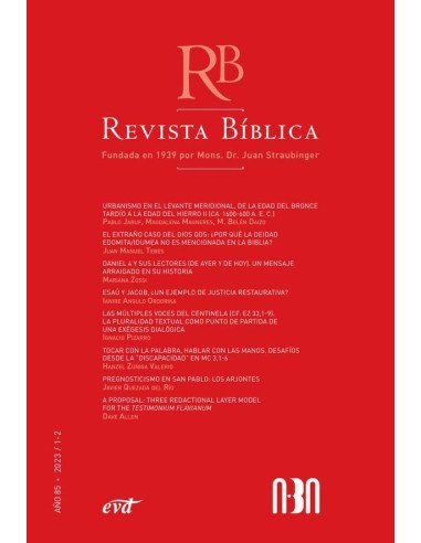 Revista Bíblica 2023/1-2 - Año 85