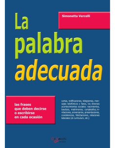 La palabra adecuada:Las frases que deben decirse o escribirse en cada ocasión