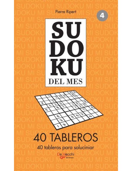 Sudoku del mes 4 - 40 tableros:40 tableros para soluciniar