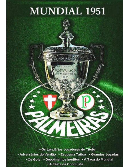 Livro Mundial Palmeiras 1951 Em Branco:Livro de Zoeira contra o Palmeiras, com todas as páginas em branco, pois o Palmeiras não tem mundial