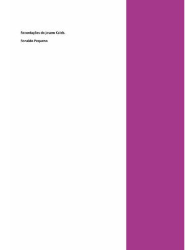 Recordações Do Jovem Kaleb