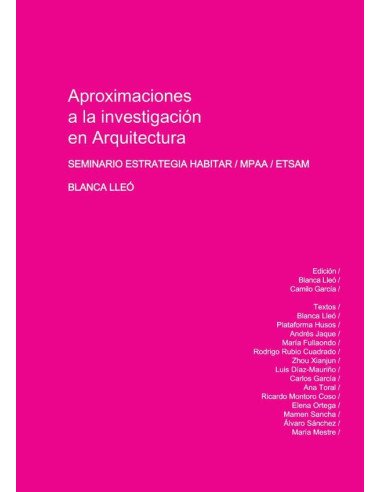 Aproximaciones a la investigación en arquitectura