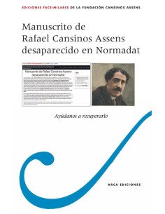 Manuscrito de Rafael Cansinos Assens desaparecido en Normadat
