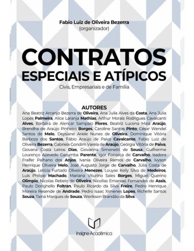 Contratos Especiais E Atípicos:Civis, Empresariais e de Família