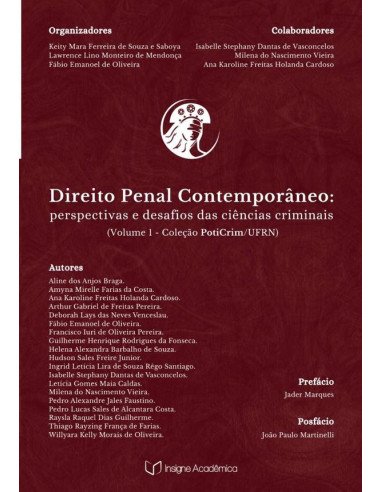 Direito Penal Contemporâneo:Perspectivas e Desafios das Ciências Criminais (Volume 1 – Coleção PotiCrim/UFRN)