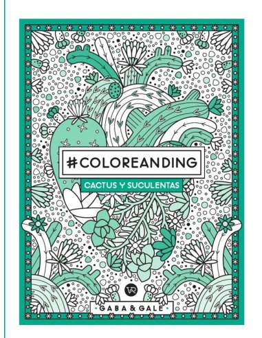 Coloreanding: Cactus y suculentas