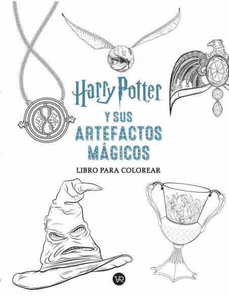 Harry Potter y sus artefactos mágicos:Libro para colorear
