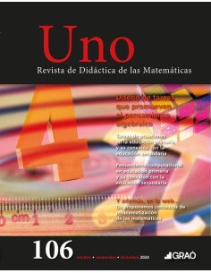 Diseño de tareas que promueven el pensamiento algebraico - Uno – núm. 106