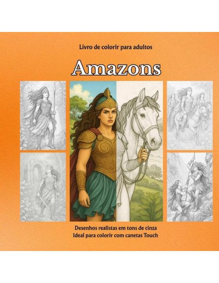 Amazons:Livro de colorir para adultos